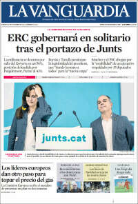 Portada de La Vanguardia (España)