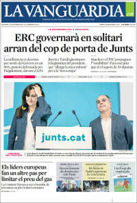 Portada de La Vanguardia (España)