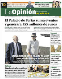 Portada de La Opinión de Málaga (España)