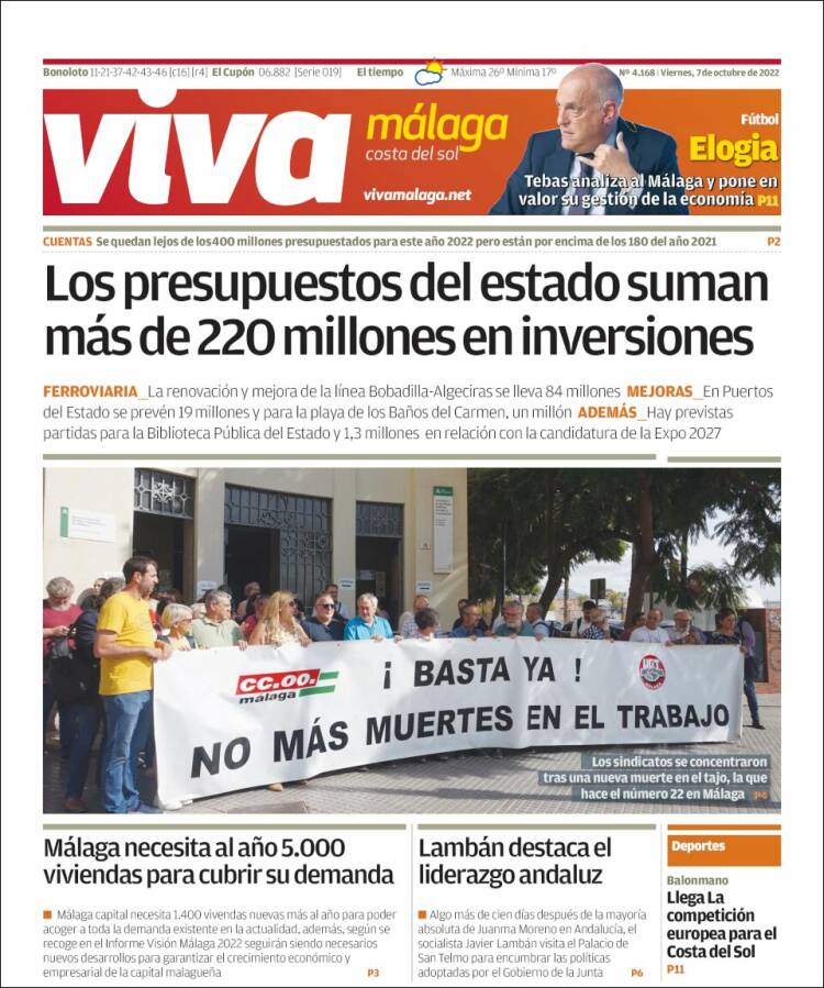 Portada de Viva Málaga (España)