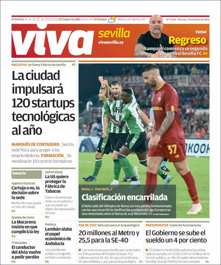 Portada de Viva Sevilla (España)