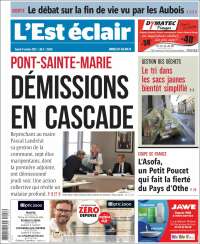 Portada de L'Est Eclair (Francia)