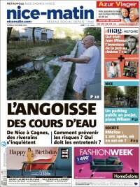 Portada de Nice-Matin (Francia)