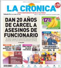 Portada de La Crónica de Baja California (México)