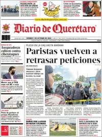 Portada de Diario de Querétaro (México)