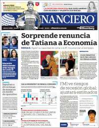 Portada de El Financiero (México)