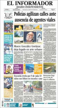 Portada de El Informador (México)