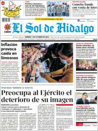 Portada de El Sol de Hidalgo (México)