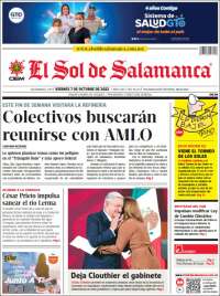 Portada de El Sol de Salamanca (México)