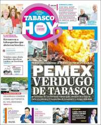 Portada de Tabasco Hoy (México)