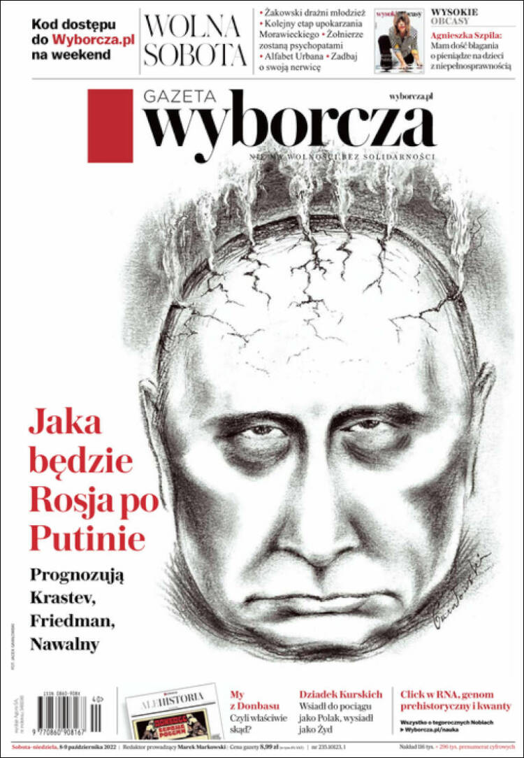 Portada de Gazeta Wyborcza (Polonia)