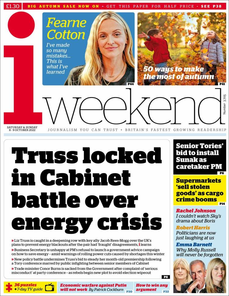 Portada de The i (Reino Unido)