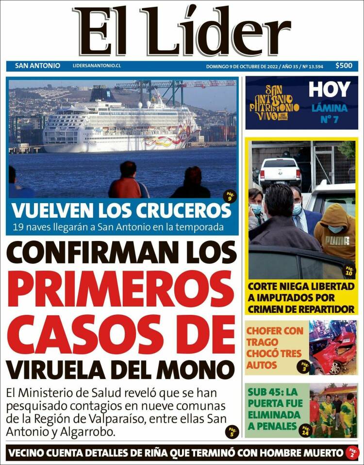 Portada de Lider de San Antonio (Chile)