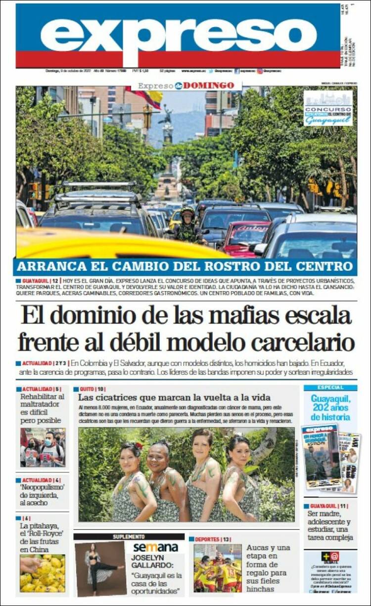 Portada de Expreso (Ecuador)