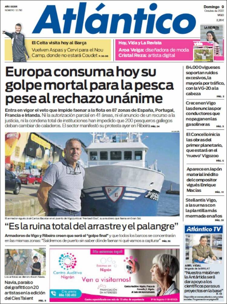 Portada de Atlántico Diario (Espa&ntilde;a)