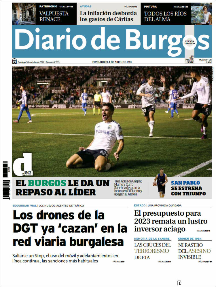 Portada de Diario de Burgos (Espa&ntilde;a)