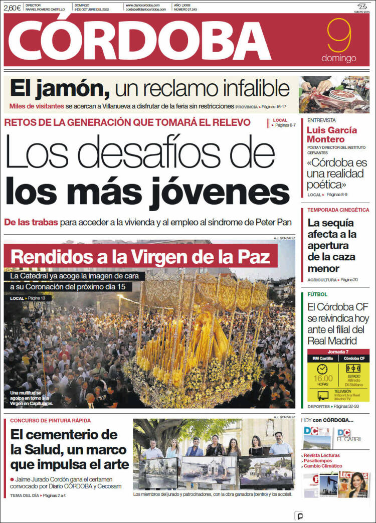 Portada de Diario de Córdoba (Espa&ntilde;a)