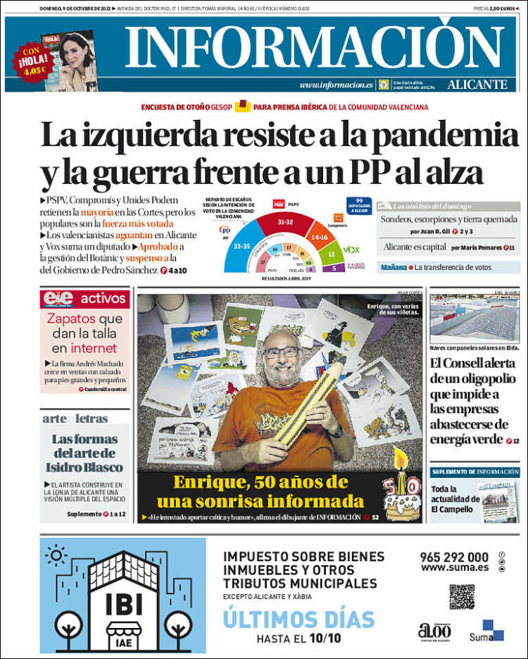 Portada de Diario Información (Espa&ntilde;a)