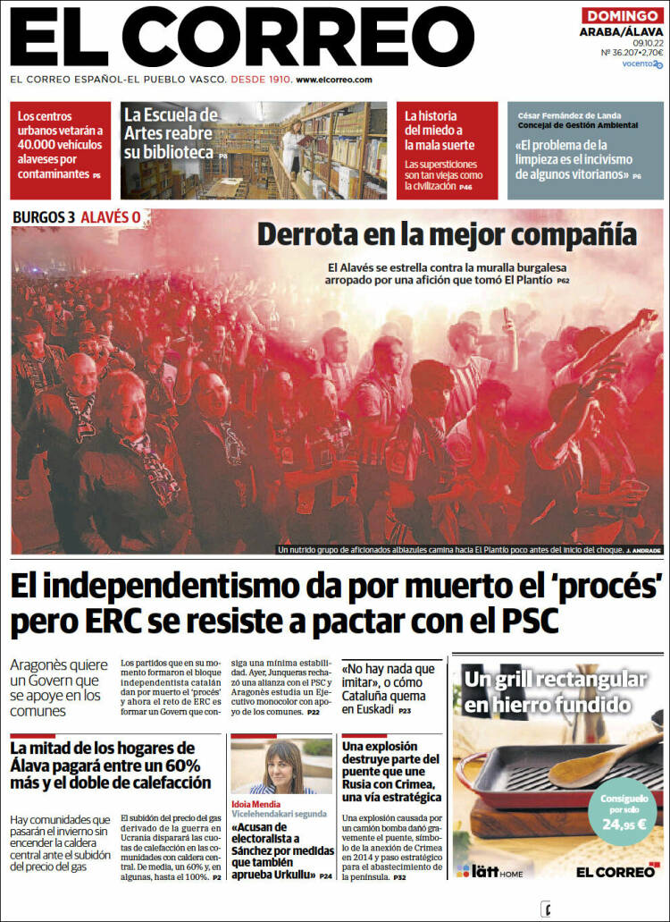 Portada de El Correo - Álava (Espa&ntilde;a)