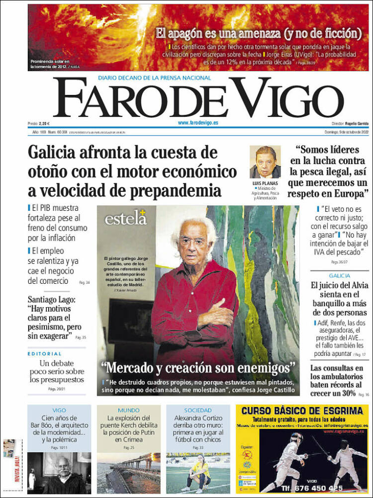 Portada de Faro de Vigo (Espa&ntilde;a)