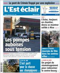 Portada de L'Est Eclair (Francia)