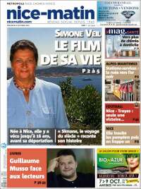 Portada de Nice-Matin (Francia)