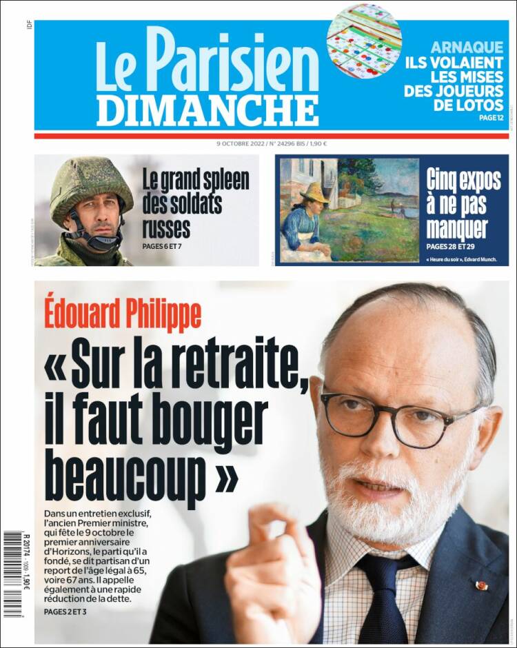 Portada de Le Parisien (Francia)