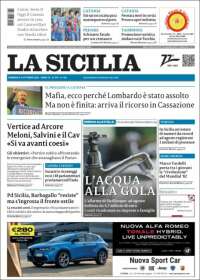 Portada de La Sicilia (Italia)