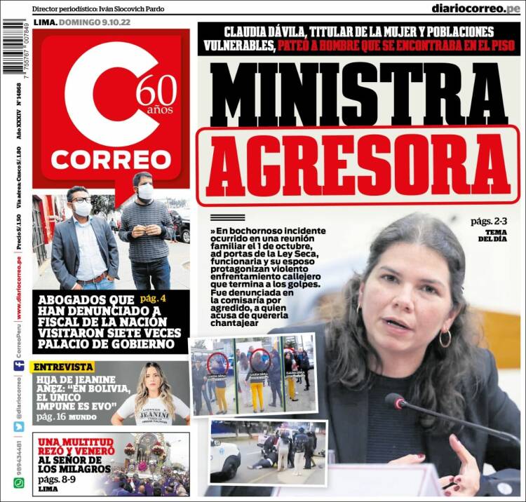 Portada de Diario Correo (Per&uacute;)