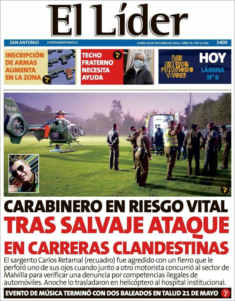 Portada de Lider de San Antonio (Chile)