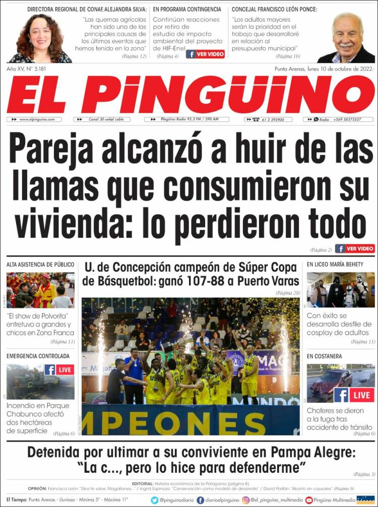 Portada de El Pingüino (Chile)