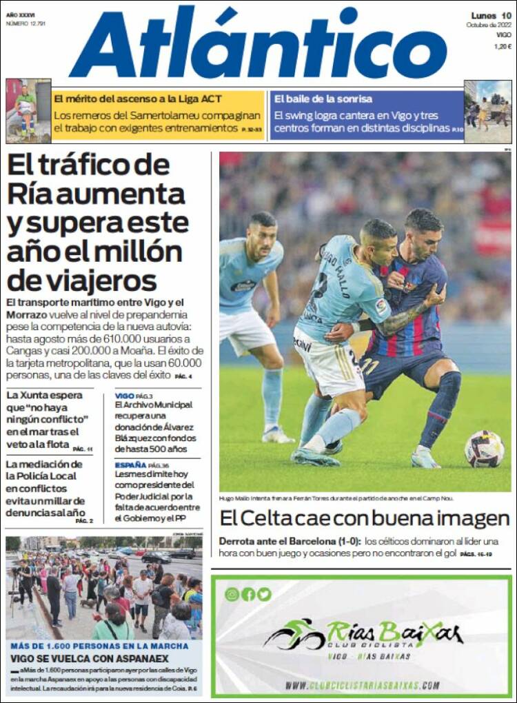 Portada de Atlántico Diario (Espa&ntilde;a)