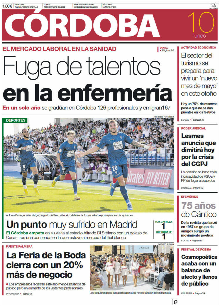 Portada de Diario de Córdoba (Espa&ntilde;a)