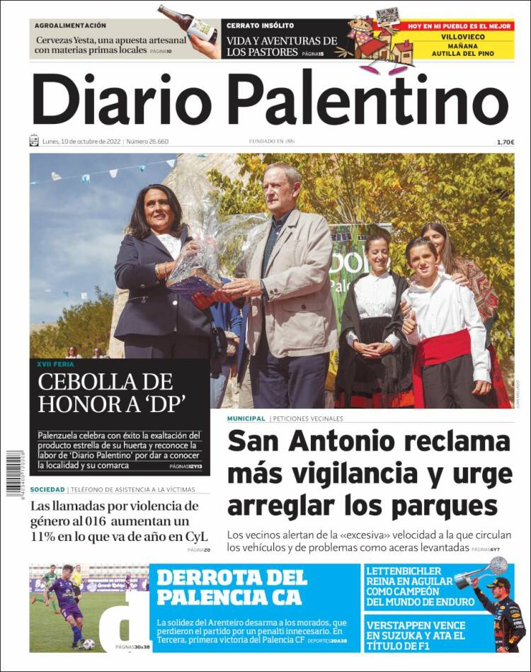 Portada de Diario Palentino (Espa&ntilde;a)