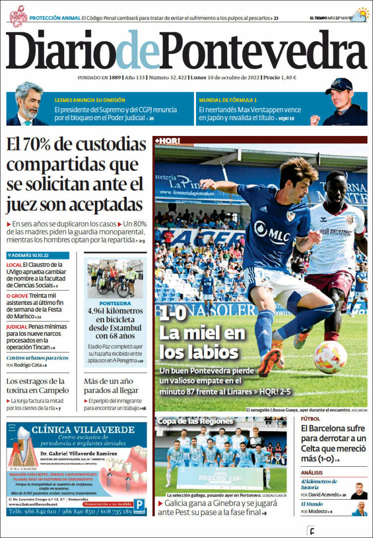 Portada de Diario de Pontevedra (Espa&ntilde;a)