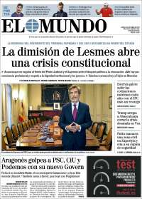 Portada de El Mundo (Espa&ntilde;a)