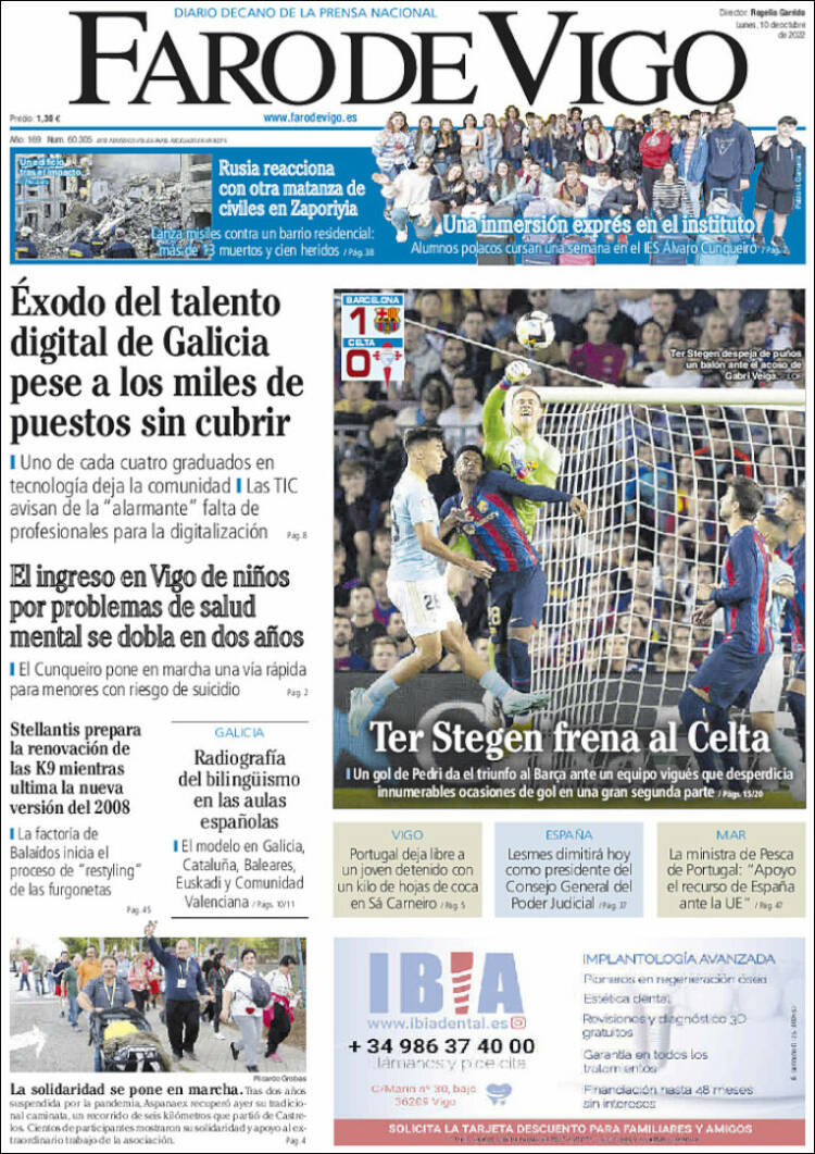 Portada de Faro de Vigo (Espa&ntilde;a)