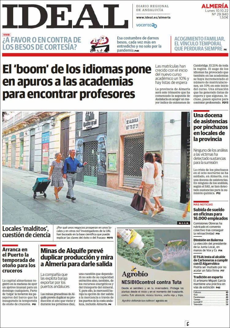 Portada de Ideal Almeria (Espa&ntilde;a)
