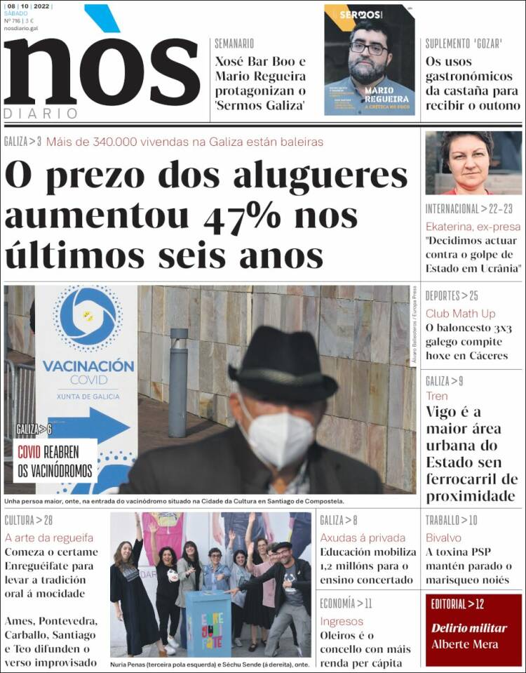 Portada de Nòs Diario (Espa&ntilde;a)