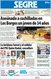 Portada de Segre  (Espa&ntilde;a)