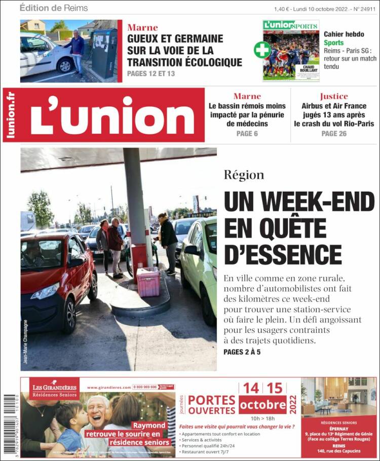 Portada de L'Union (France)