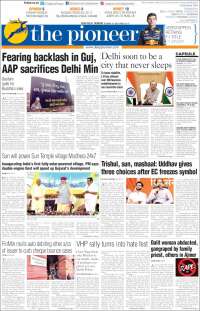 Portada de The Pioneer (India)