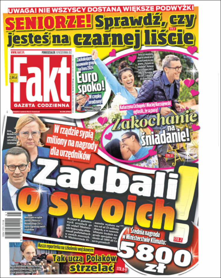 Portada de Fakt (Polonia)