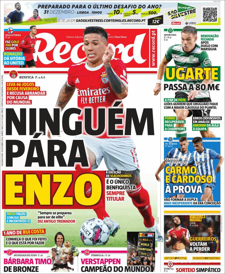 Portada de Record (Portugal)