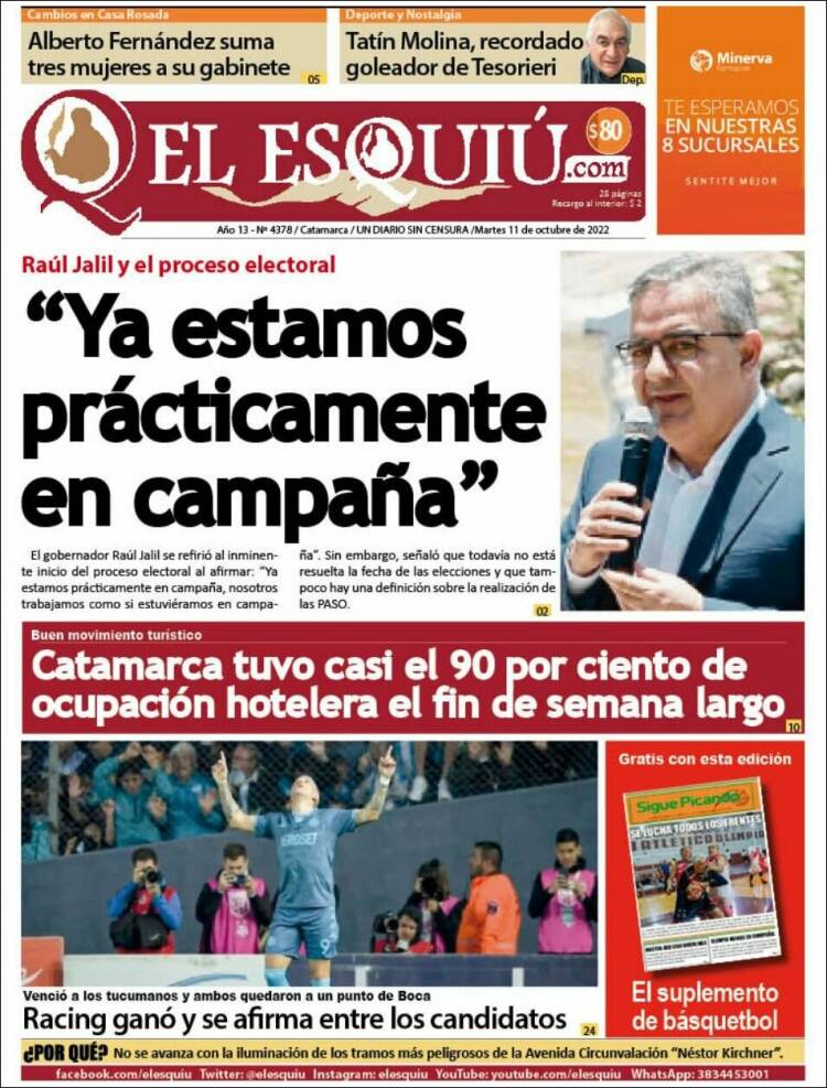 Portada de El Esquiu (Argentina)
