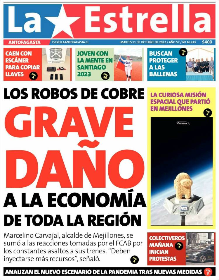Portada de La Estrella del Norte (Chile)