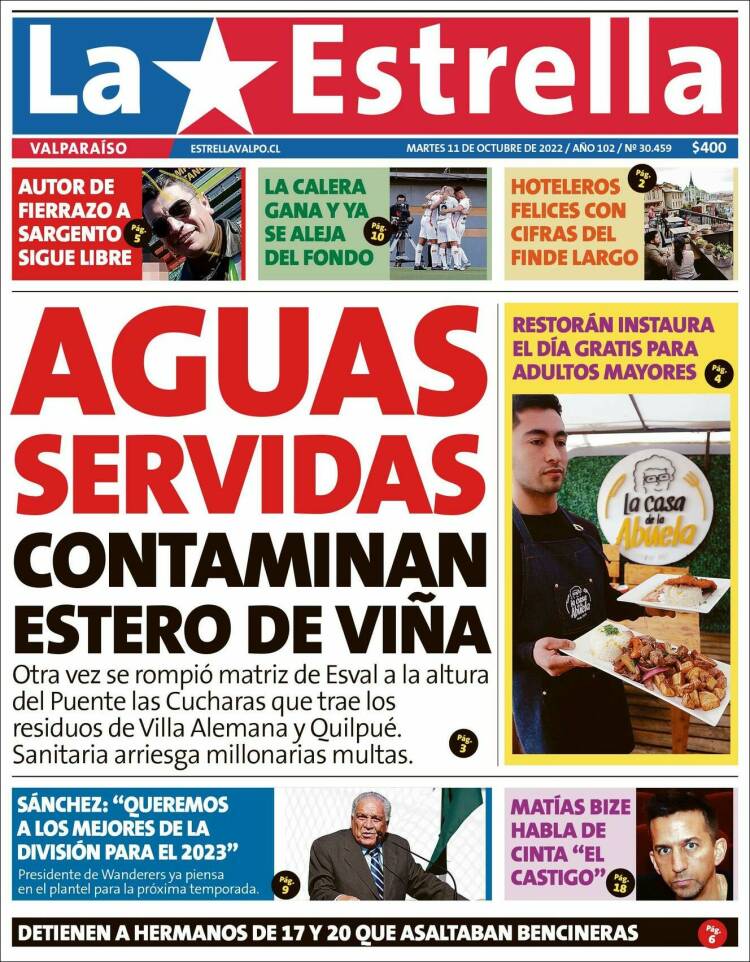 Portada de Estrella de Valparaiso (Chile)