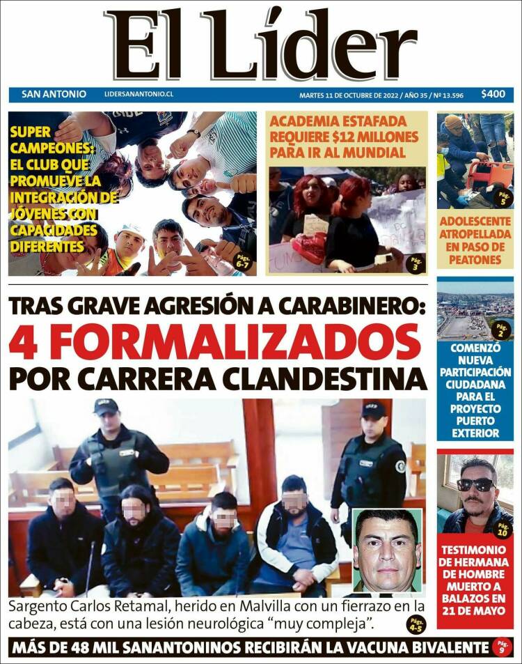 Portada de Lider de San Antonio (Chile)