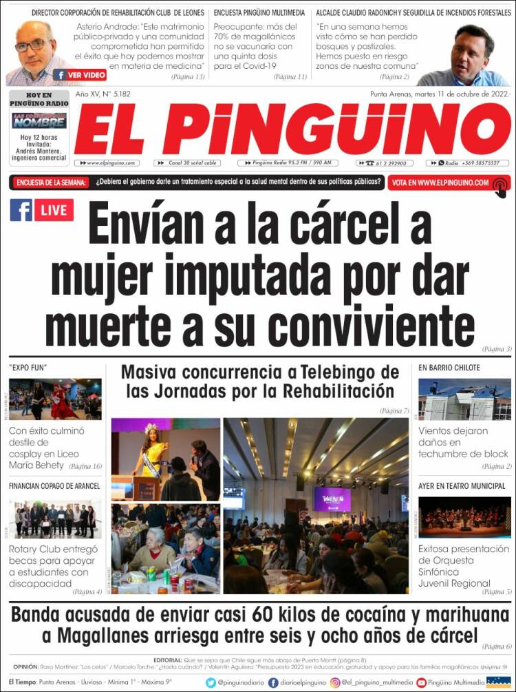 Portada de El Pingüino (Chile)