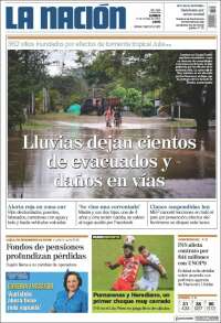 Portada de La Nación - Costa Rica (Costa Rica)